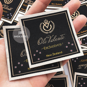 High Quality Custom Branded Logo Luxury Cloth Fabric Woven <strong>Clothes</strong> <strong>Label</strong> Tag <strong>Maker</strong> - Product Image 4