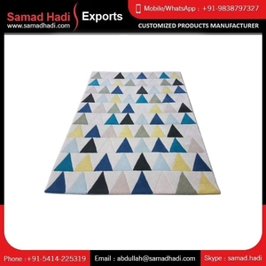 Hot Selling Modern Abstract Handmade Wool <b>Carpets</b> Artisans Hand Tufted Embroidered Rugs High Quality Cotton Direct Factory Sale - Product Image 6