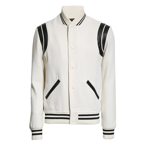 Blouson Bomber Varsity pour Homme Style Collège Décontracté Confortable Coupe Classique Tissu Léger et Doux Vêtement Quotidien Extérieur - Product Image 4
