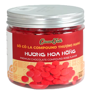 Chocolate compuesto de alta calidad, superventas de Vietnam, venta al por mayor, OEM, HALAL, chocolate rosa, botón de cacao, comida, panadería, dulces, buen precio - Product Image 1