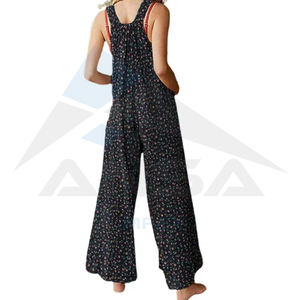 2024 femmes combinaisons imprimé décontracté salopette pantalon ample combinaison jambe large ensemble grande taille combinaison - Product Image 2