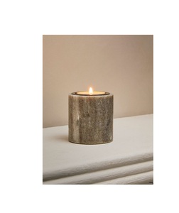 ที่ใส่เทียนทีไลท์หินอ่อนสไตล์มินิมอล สำหรับตกแต่งบ้านสมัยใหม่ เหมาะสำหรับพื้นที่โยคะ สมาธิ สปา ไอเดียของขวัญ ชุดของขวัญ - Product Image 1