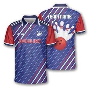 Camisetas de bolos profesionales hechas con tejido ligero de primera calidad con impresión a todo color y detalles del equipo personalizados - Product Image 1