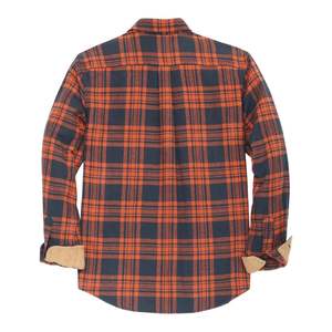 เสื้อเชิ้ตผ้าฟลานเนลชายแบบกำหนดเอง บุขนด้านใน ลายสก็อต ดีไซน์ลำลองสำหรับฤดูหนาว แขนยาว เนื้อผ้าหนา อุ่นสบาย ติดกระดุม - Product Image 2