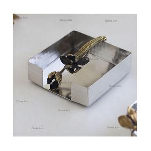 ชุดที่ใส่กระดาษเช็ดปาก2แบบที่ใส่กระดาษเช็ดปากดีไซน์มีประโยชน์จากทองเหลืองและหินอ่อน - Product Image 5