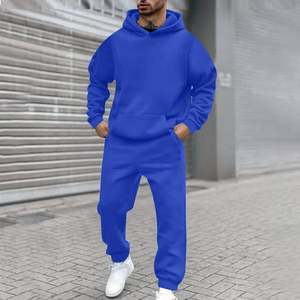 Survêtement à capuche pour homme pullover sweat jogging pantalon ensemble 2 pièces survêtement - Product Image 2