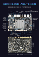 Carte mère de calcul en périphérie RK3588 avec module SIM 4G/5G, NPU IA 6.0 TOPS, 4G+64G, carte ARM Android Linux Rockchip RK3588 pour AIoT