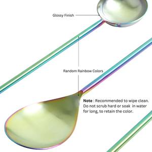 Ensemble de couverts multicolores à la mode couverts élégants argenterie pour Table à manger cuisine fête de mariage Restaurant décor de Table moderne - Product Image 4