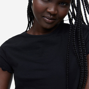 Algodón poliéster Mujeres Camisetas Tallas grandes Mujeres Venta al por mayor Ropa de mujer Camisetas para la venta - Product Image 2