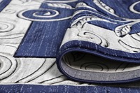 Nouvelle Tendance : Tapis en Polyester Faits à la Machine, Courbés à la Main, avec Dos Imprimé Antidérapant Unique, à Poil Ras, Collection Spéciale pour la Maison