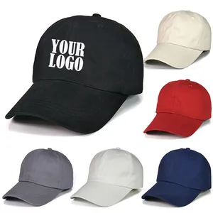 Baseball Cap Caps And Hats Men Factory Direct Sale Wholesale Cheap Plain 6 Panel Blank Dad Hat Black Polyester Men Baseball cap