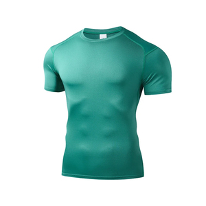 Custom Slim Fit <b>Compression</b> Gym <b>Shirt</b> <b>Men</b> Quick Dry T <b>Shirt</b> Breathable Bodybuilding Training Wear Wholesale - Product Image 6