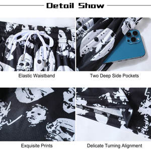 Customized Embroidered Logo Sublimation Printed Double <b>Layer</b> Solid Casual Mesh Shorts Quick Dry Summer for Men - Product Image 6