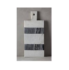 Planche à découper en marbre de meilleure qualité pour couper les légumes Planche à découper en marbre blanc et noir pour la maison et la cuisine - Product Image 1