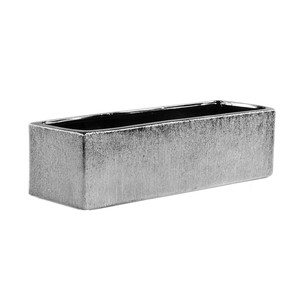 CBR1444SX - Rectángulo Largo y Plano Plateado Texturizado - 14x4x4 - Product Image 1