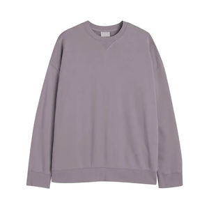 เสื้อฮู้ดผ้าฝ้ายกันหนาวสำหรับผู้หญิงเสื้อสเวตเตอร์รุ่น400กรัมคอกลมสีพื้นสำหรับฤดูหนาว - Product Image 2