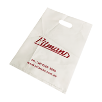 Sacs de marchandises Sacs de boutique en plastique pour petites entreprises Sacs à provisions en plastique au détail Logo personnalisé Wi