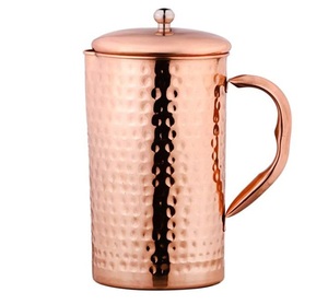 Most Demanding Copper Jug Rose Gold Antique Design Solid Quality Big Size Metal Pure Copper Jug for <b>Drinking</b> <b>Water</b> Top Design - Product Image 3
