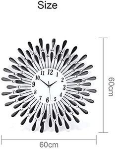 Good Selling Iron <b>Clock</b> <b>Wall</b> Art Hotel Home Office Bedroom Handmade <b>Decorative</b> Geometric Floral Design Luxury Metal <b>Wall</b> - Product Image 4