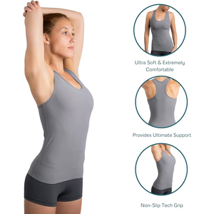 Débardeurs sans manches à col rond côtelé sur mesure, coupe ajustée, grande taille pour femmes et hommes, coton biologique écologique, respirant, tenue d'été - Product Image 4