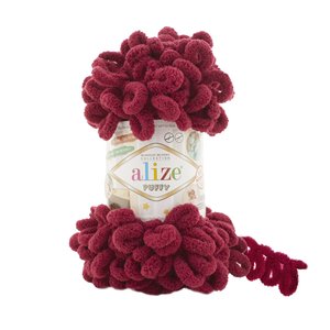 Alize Puffy 107 Cherry Premium Fancy Yarn - Product Image 1