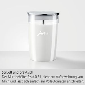 Machine à café entièrement automatique Jura Original avec récipient à lait en verre (72570) - Product Image 2