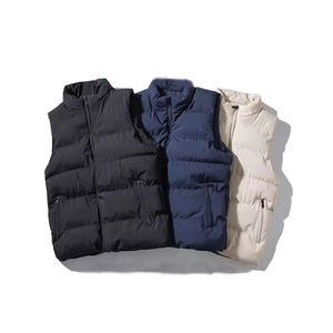 Chaleco acolchado a prueba de viento de invierno con diseño personalizado de fabricante, chaleco personalizado de poliéster para hombre, abrigo de algodón, chaleco acolchado Unisex - Product Image 1