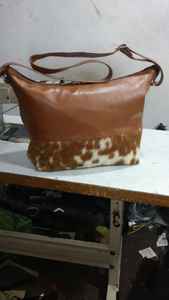 Sac à main en cuir de vache véritable pour femmes, fermeture éclair, imperméable, portable, sac à bandoulière, printemps, automne, été, hiver - Product Image 3