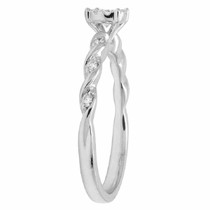 Bague en diamant solitaire de conception classique en argent sterling S925 VVS Moissanite Bagues de mariage en diamant pour femme - Product Image 3