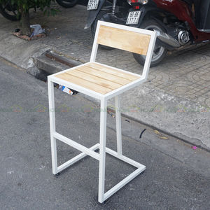 SFBR005 Silla de Bar con Respaldo y Estructura de Hierro para Mujer - Product Image 1