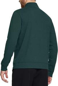 Men's <b>Golf</b> Quarter Zip Pullover <b>Long</b> <b>Sleeve</b> Sweatshirt Wholesale Heather Performance Mock Neck for Winter - Product Image 3