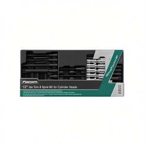 Facom 16pc Set 1/2 Hex <b>Torx</b> & Spline <b>Bit</b> Socket for Cylinder Heads - Product Image 2
