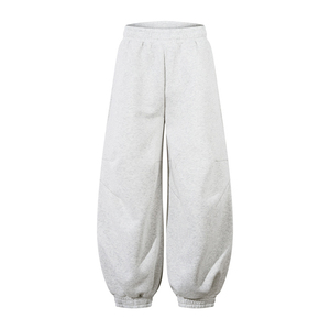 Sweatpants <b>Loose</b> Wide-Leg Scimitar Leggings Mid Flat Worsted Deconstructed <b>Men's</b> Pants & <b>Trousers</b> - Product Image 1