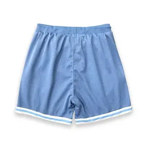 2024 nuevos EE. UU. América Unisex transpirable Vintage 30 equipos NBAA pantalones cortos de baloncesto estampados bordados con bolsillos 100% poliéster - Product Image 3