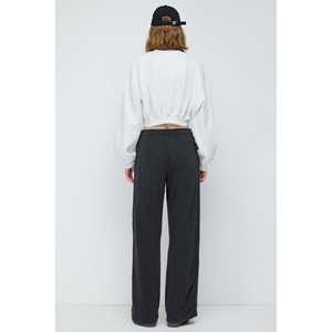 Pantalones Deportivos Anchos de Felpa Color Carbón - Product Image 5