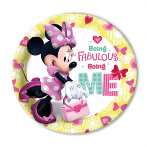 Assiettes jetables Minnie Mouse 19,5 cm 8 pièces Vaisselle de fête Anniversaire enfant - Product Image 2