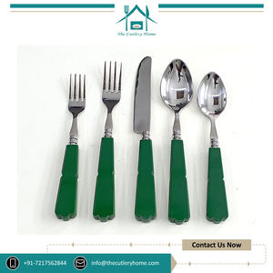 2024 nouvelle arrivée en Stock de la dernière conception de luxe durable en acier inoxydable cuillère couteau et fourchette poignée en résine ensemble de couverts - Product Image 3