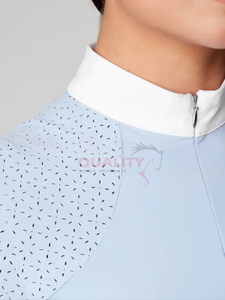 Chemises de spectacle d'équitation pour femmes élégantes Slim Fit Respirant Conception confortable Tissu durable pour les vêtements de compétition équestre - Product Image 2