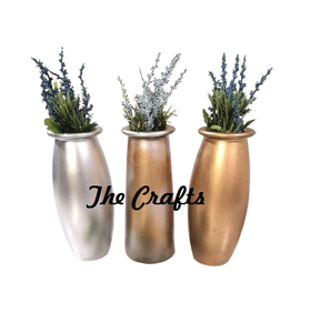 Jarrón de macetas de aluminio de Color plateado, Juego de 2 jarrones de flores de tamaño personalizado para accesorios de decoración de boda - Product Image 6