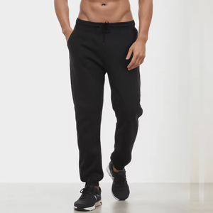 Pantalons de course tendance pour hommes 100% coton avec poche Pantalons de jogging d'entraînement sportif Vêtements de sport de fitness avec logo à la taille - Product Image 6