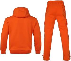 Conjunto de chándales de entrenamiento deportivo para hombre Conjunto de chándal cortavientos transpirable y Jogger Ropa deportiva de invierno de 2 piezas - Product Image 4