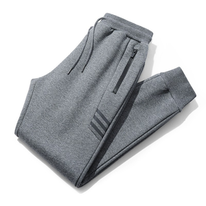 Wholesale Men'<b>s</b> Mid-<b>waist</b> Casual Sports Jogging Pants Winter Warm Plus Size Sports Pants with Pockets Canvas Cotton Loose Fit - Product Image 3
