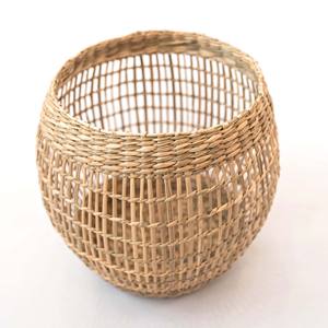 Lámparas decorativas de hierba marina natural, precio más bajo, faroles de paja de hierba marina hechos a mano - Product Image 6