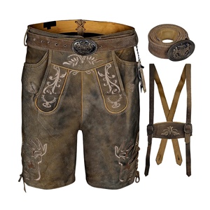 Venta al por Mayor de Trajes Bávaros Alemanes para Hombre, Incluye Pantalones Cortos Lederhosen de Estilo Urbano en Varios Colores - Product Image 6