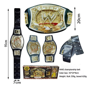 Cinturón de campeonato hecho a mano personalizado, cinturón de cuero de alta calidad para lucha, MMA, Moya Thai, Kickboxing, Karate - Product Image 2