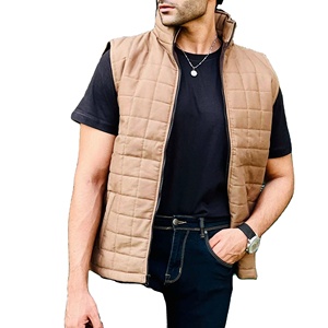 Wood Men's Winter Padded Gilet Thick Sleeveless Puffer <b>Jacket</b> Zipper Closure Design Casual for Hunting - Product Image 1