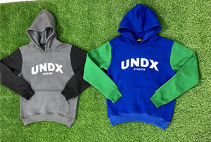 Sweat à capuche surdimensionné et lourd en éponge française pour hommes avec motif imprimé brodé en 3D Fabricants de vêtements d'hiver - Product Image 4