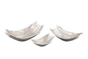 Bandeja de Servicio de Aluminio Metálica Elegante para Restaurantes, Bandeja Decorativa de Metal con Forma de Hoja - Product Image 3