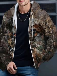 Sudadera con capucha de camuflaje para hombre - Product Image 3