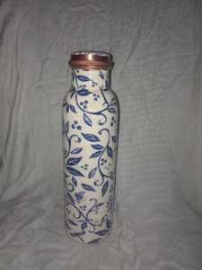 Hot Vantage Printed Top Selling Eco Friendly Diamond Copper <b>Bottle</b> Handmade Wholesale Luxury Copper <b>Water</b> <b>Bottle</b> for Bulk Buyer - Product Image 5